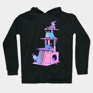 Cat Tower Opossum Hoodie